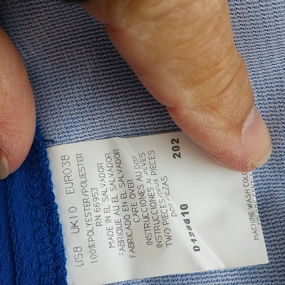 🟦 ON SALE Leslie Fay 3 Pc. Suit Jacket Scarf Skirt size  8 - Picture 7 of 8